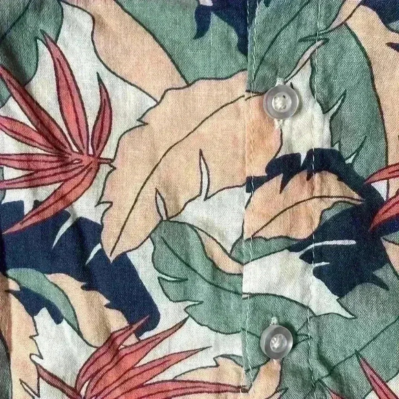 Wonder Nation 3T Boys Tropical Matching Set shirt and shorts Linen Blend - Picture 5 of 7